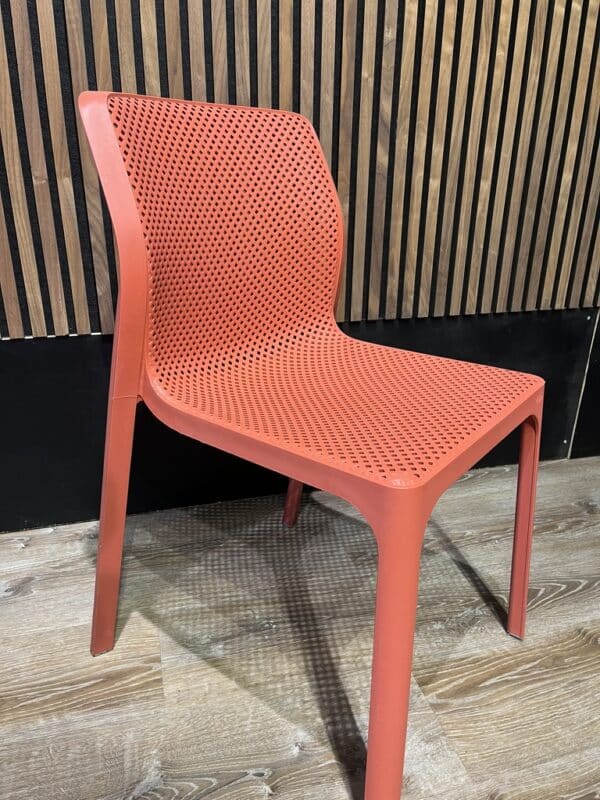Stoel Nardi zonder arm rood - Afbeelding 4